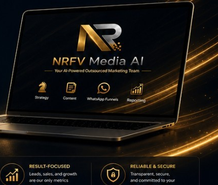 NRFV Media AI laptop visual